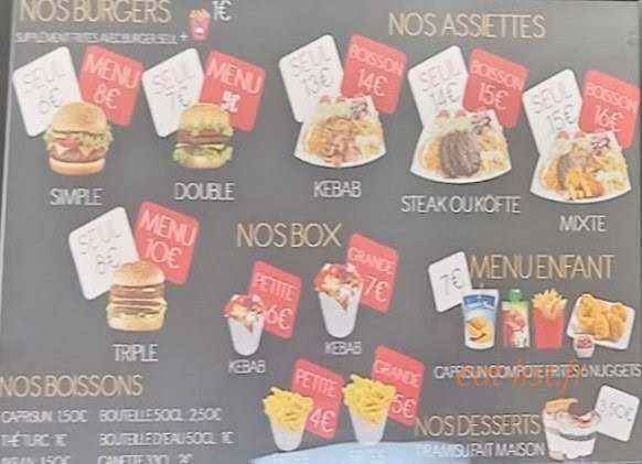 Galata Kebab — carte page 1