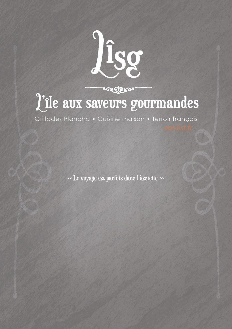 Carte et menu de L'ile Aux Saveurs Gourmandes à Chateaubriant — page 1