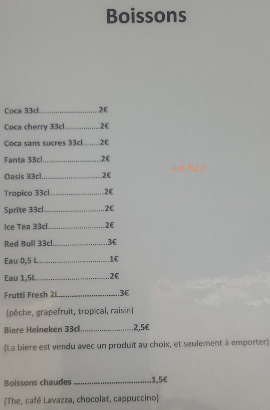 La Stradda — carte page 6
