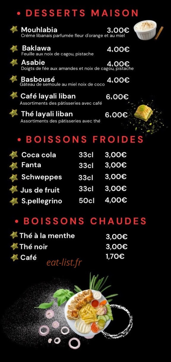 Layali liban — carte page 3