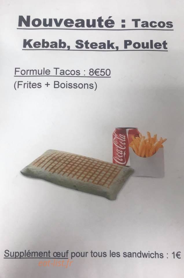 Le Royal Kebap — carte page 1