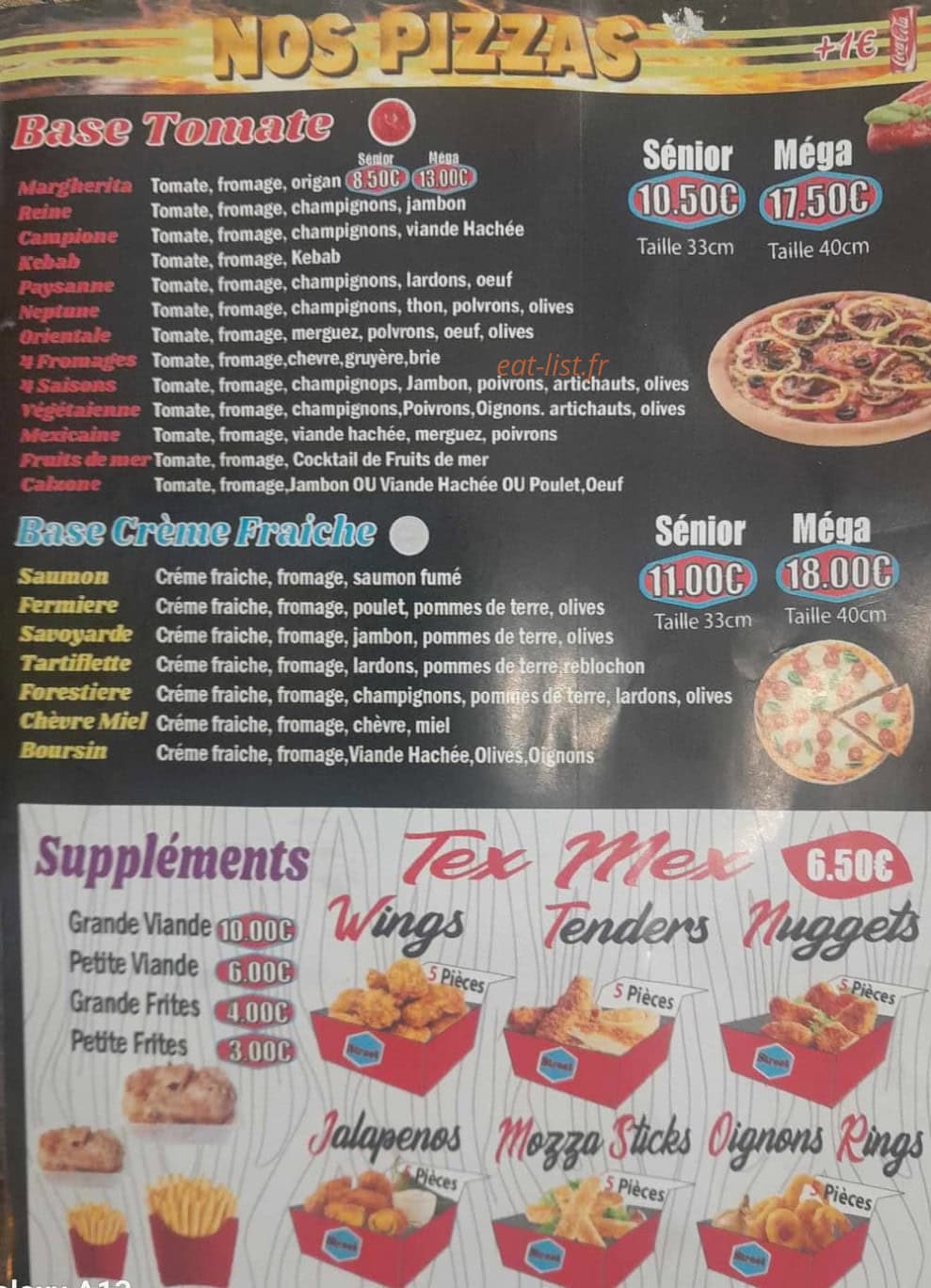 Tacos street — carte page 3