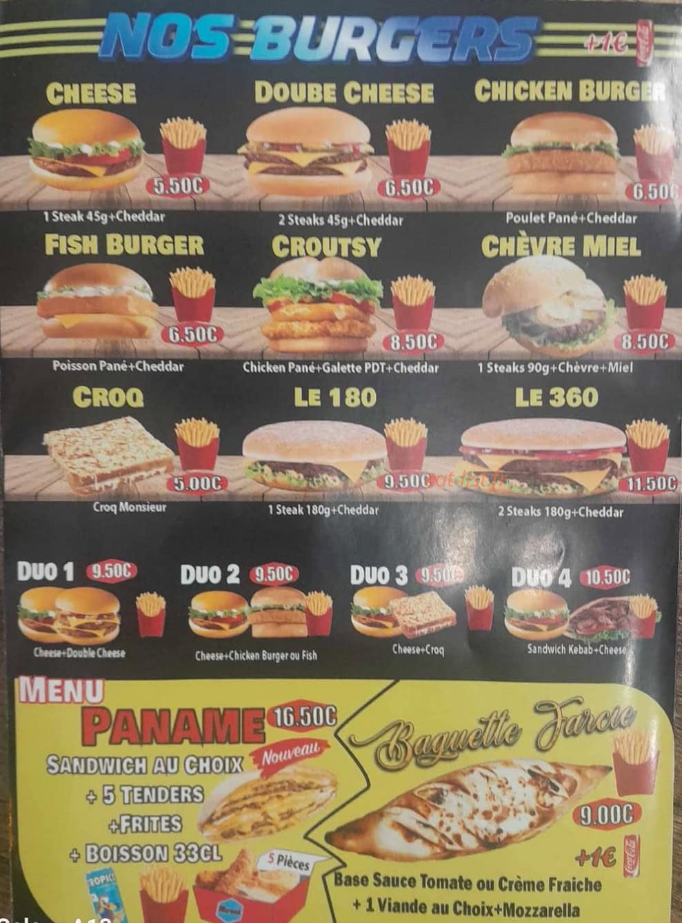 Tacos street — carte page 5