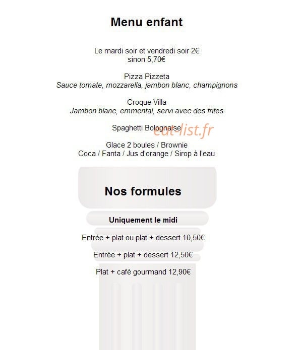 Villa Luca — carte page 1
