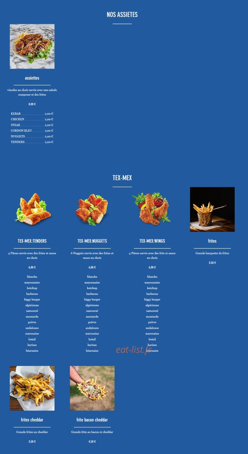 Brother's burger — carte page 4