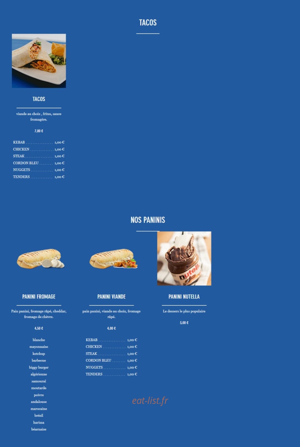 Brother's burger — carte page 7