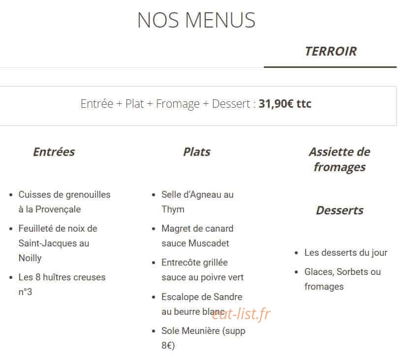 Le Vigneron — carte page 3