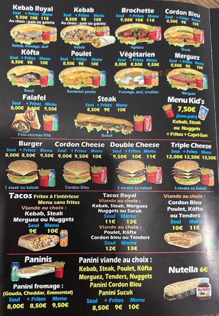 Kebab palu — carte page 1