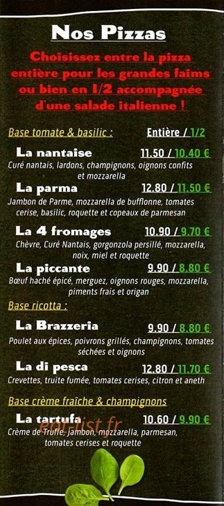 Je Veux Pas Cuisiner — carte page 2