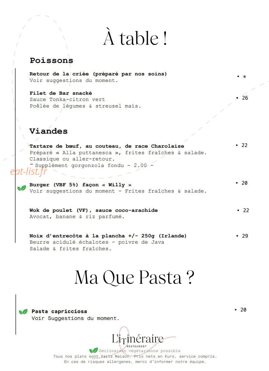 L'Itinéraire — carte page 5