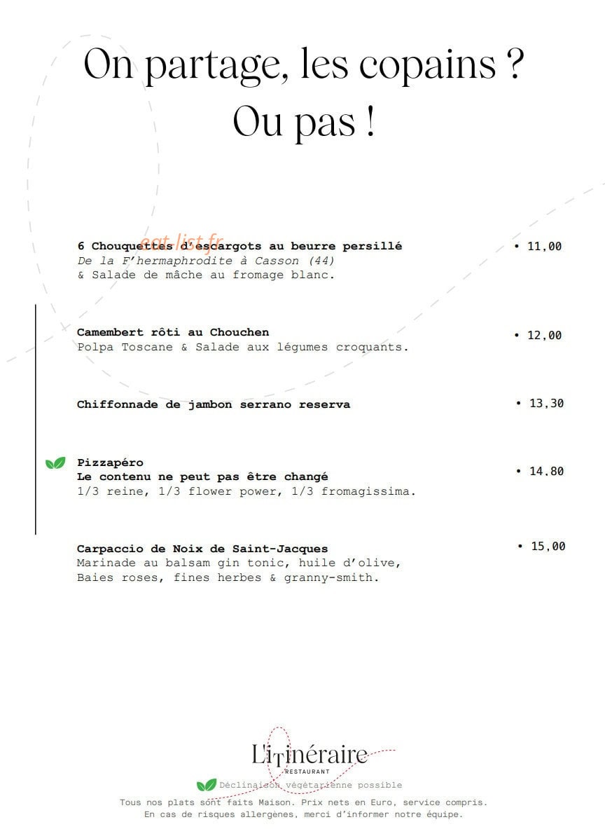 L'Itinéraire — carte page 4