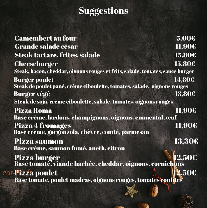 La Pétillante — carte page 1