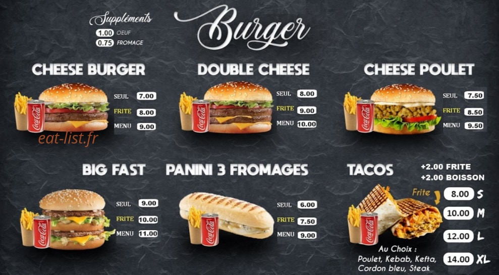 Kebab & Tacos Miss Döner — carte page 2