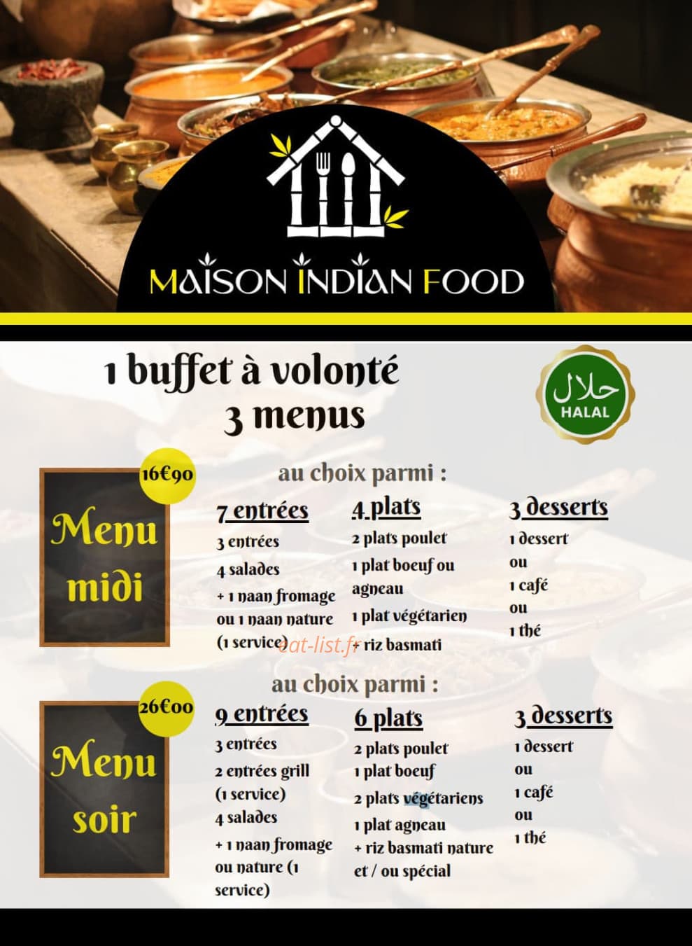 Maison Indian Food — carte page 8