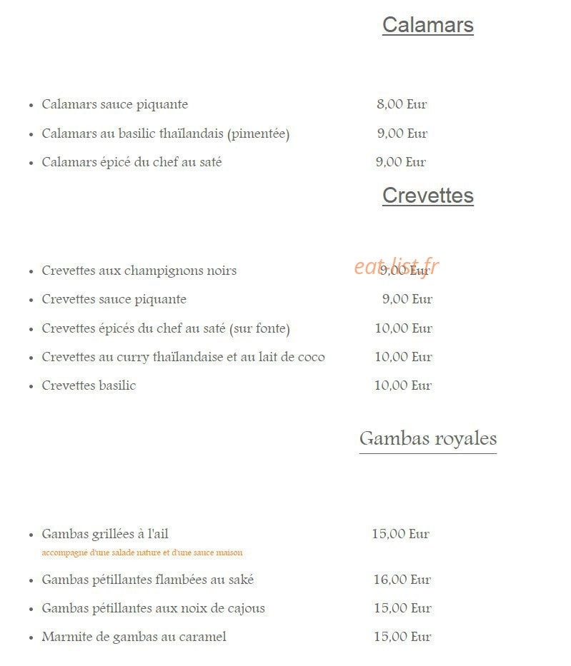 Baguettes d'Or — carte page 5
