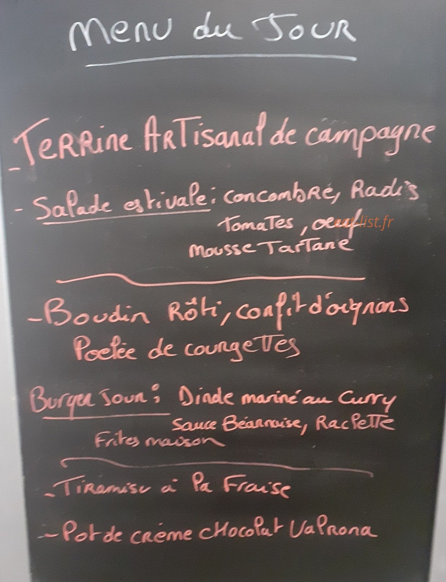 Chez Mathurin — carte page 1
