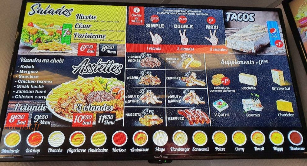 Kebbab — carte page 1
