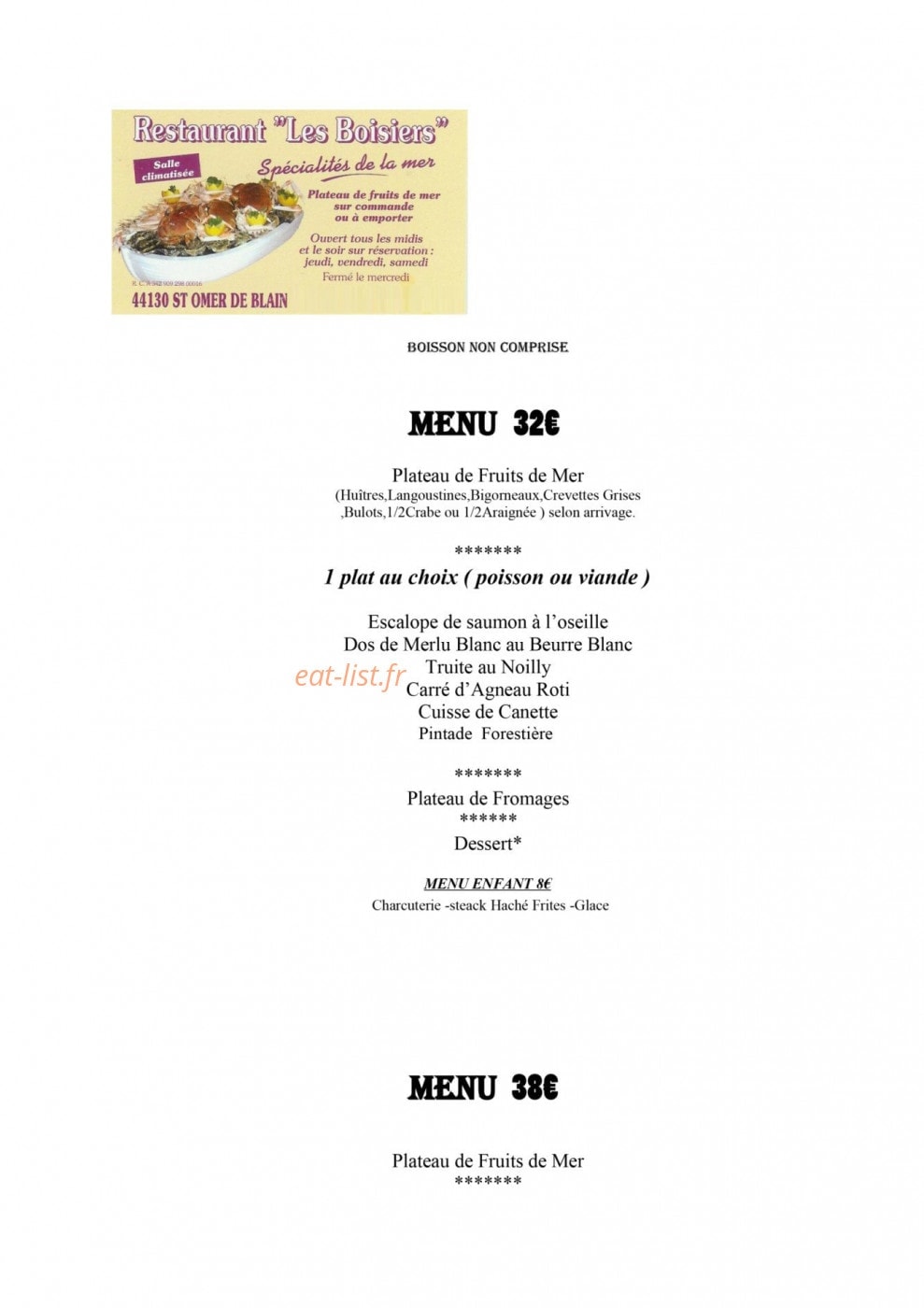 Les Boisiers — carte page 1