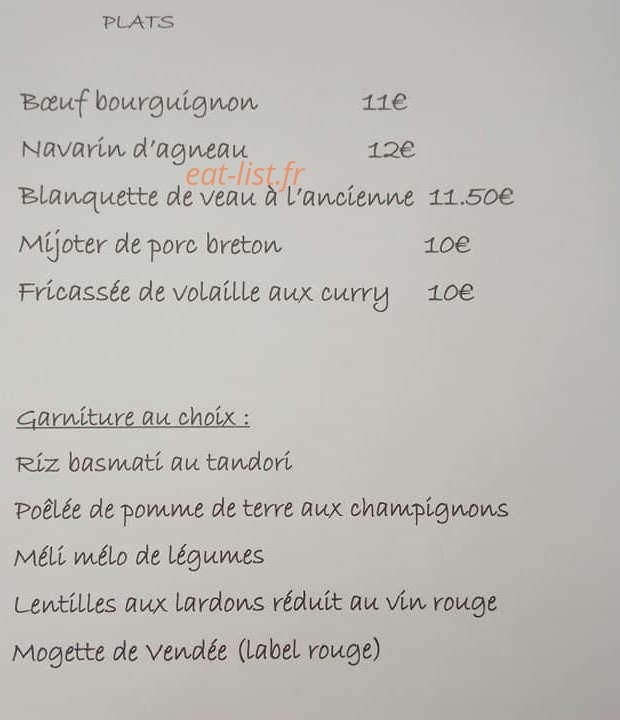 A Table — carte page 3