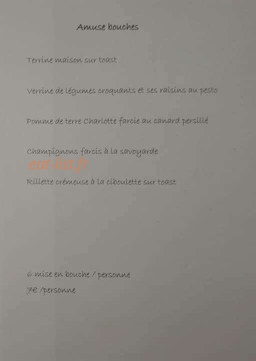 A Table — carte page 2