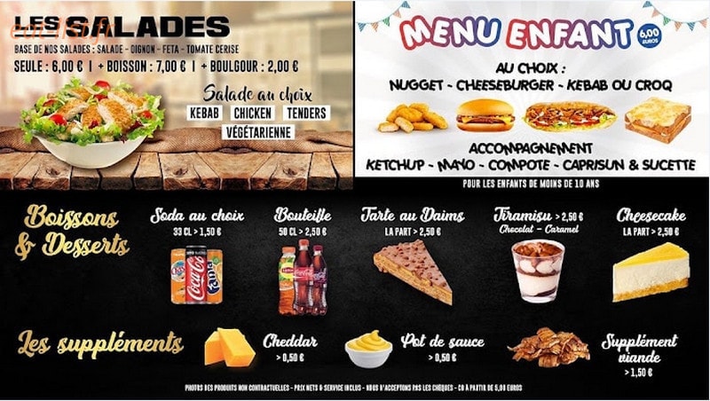 Genes'Kebab — carte page 3