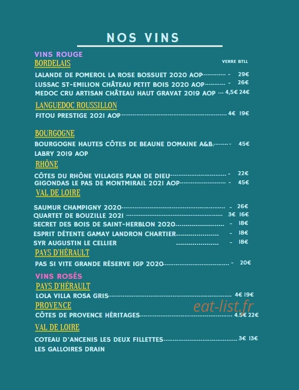 La Charbo — carte page 6