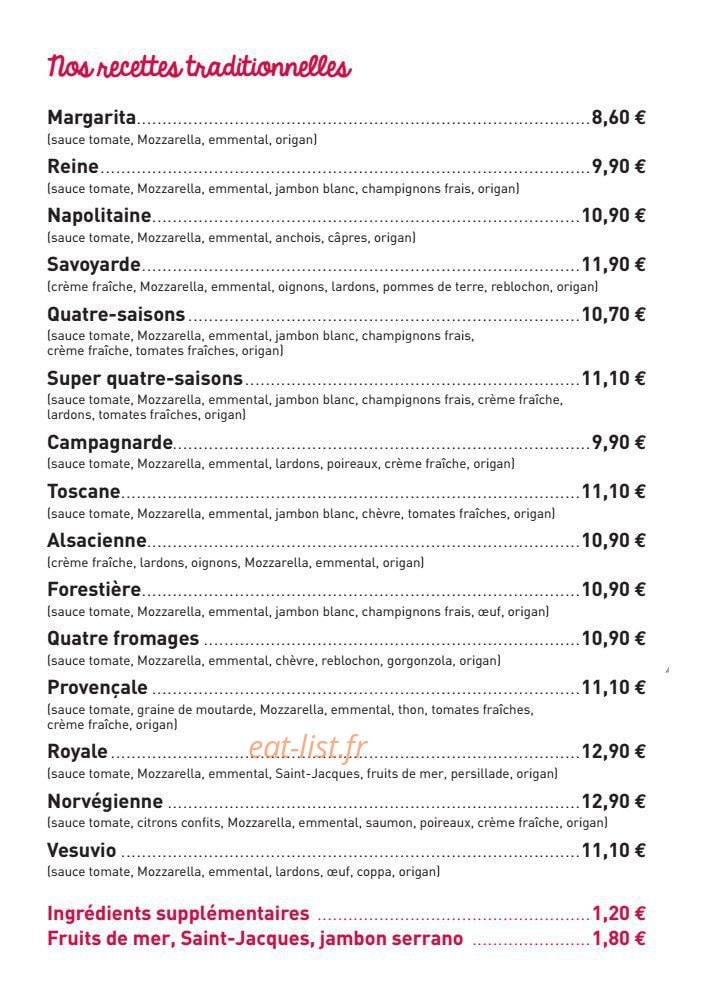 La Dolcezza — carte page 2