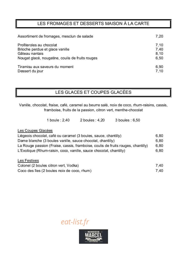 Monsieur Marcel — carte page 5