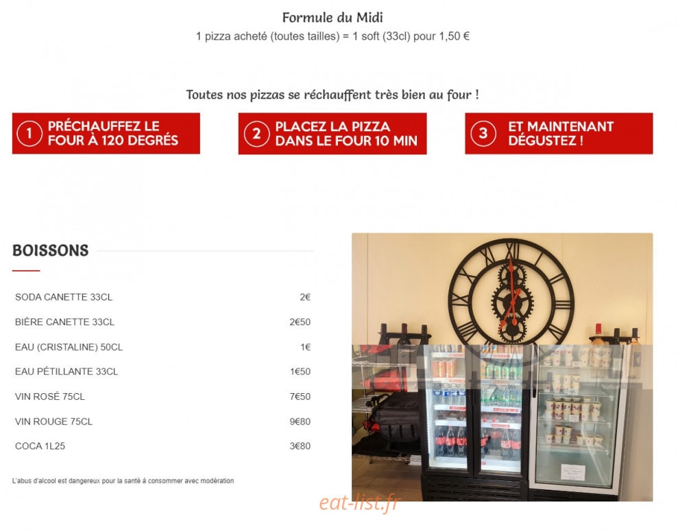 Pizza Iferana — carte page 2