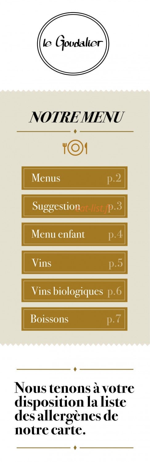 Le Goudalier — carte page 1