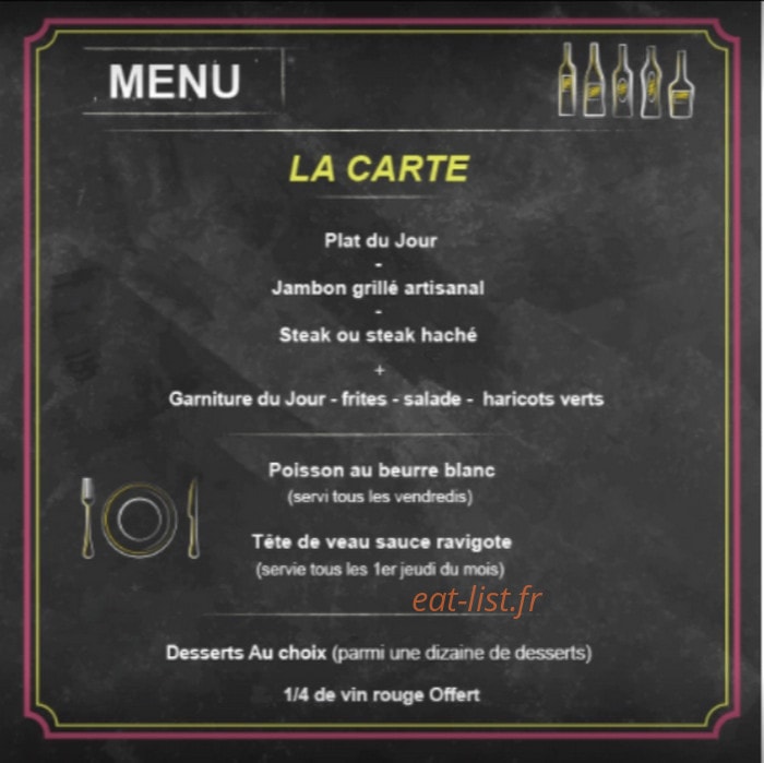 Le William's — carte page 1