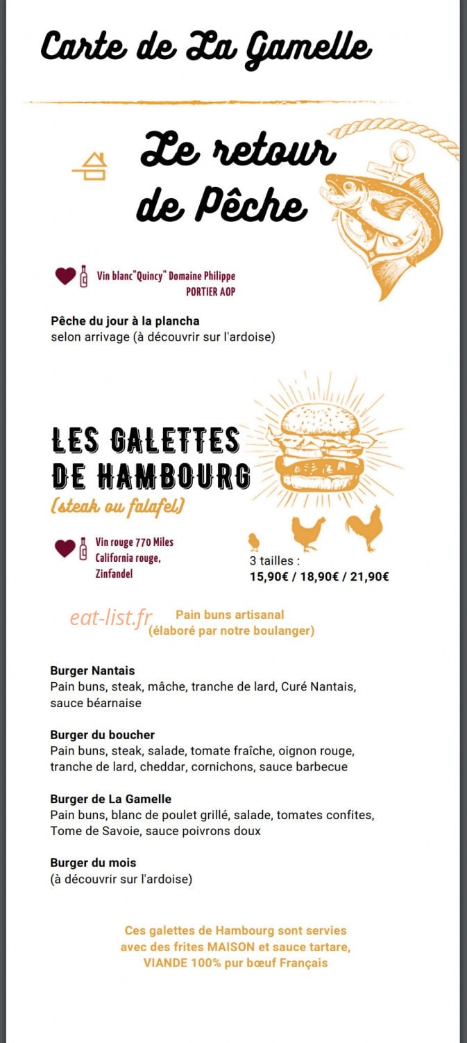 La Gamelle BBC — carte page 4