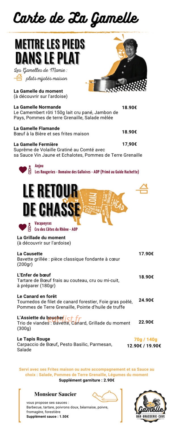 La Gamelle Bbc — carte page 6