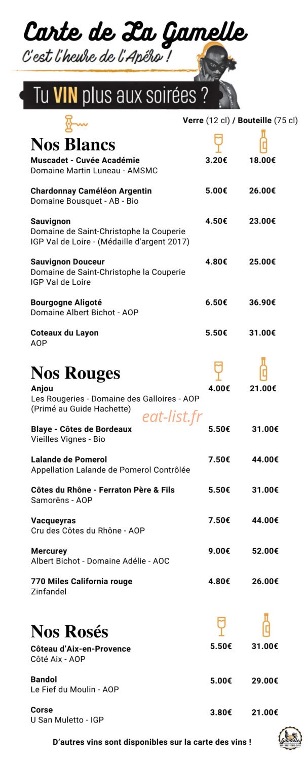 La Gamelle Bbc — carte page 4