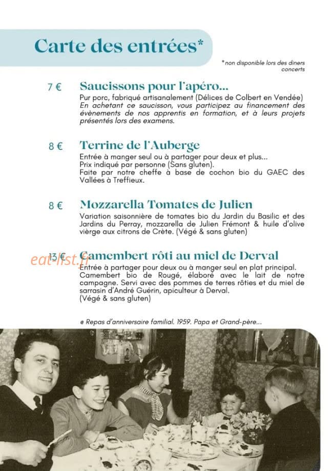Chez Mary et Pierre Yves — carte page 2
