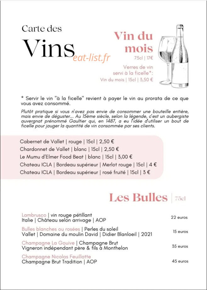 Chez Mary et Pierre Yves — carte page 4