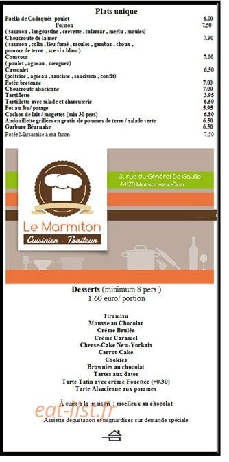 Le Marmiton — carte page 6