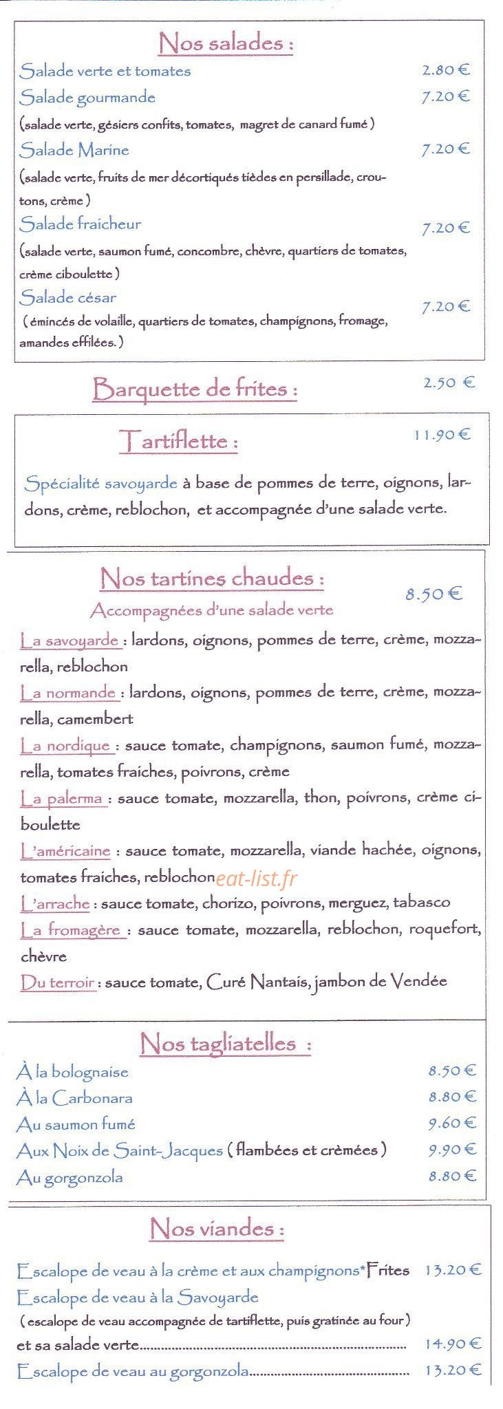Casa Bella — carte page 5