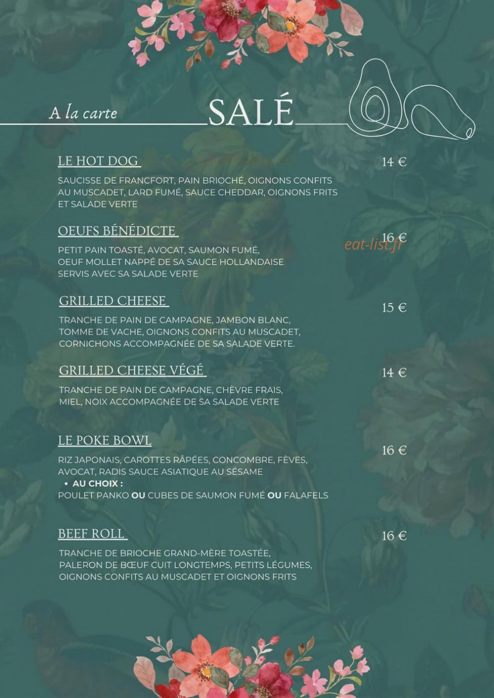 Chez Léa — carte page 3