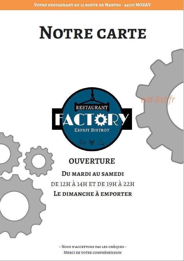 Factory — carte page 1