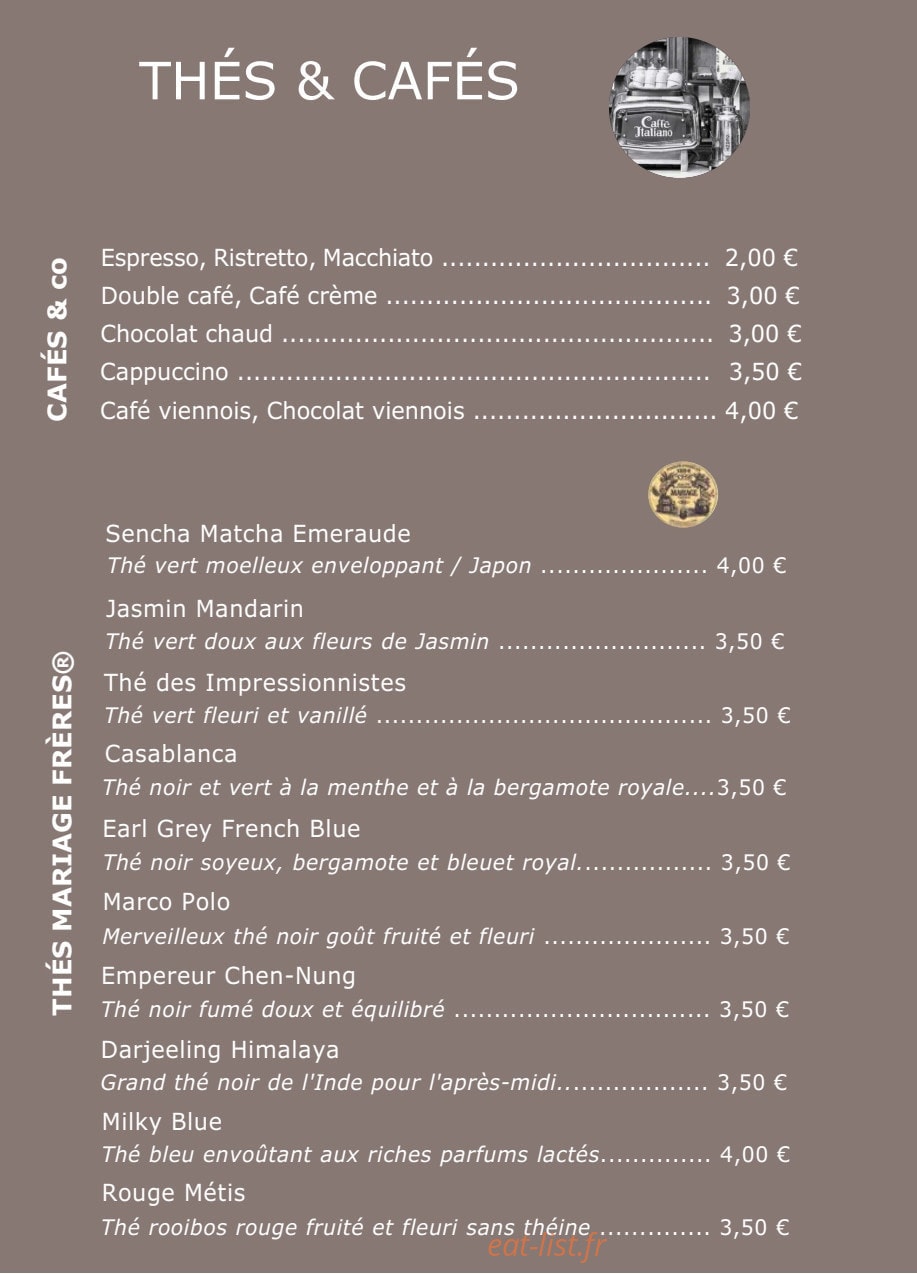 Dolce Caffè — carte page 3