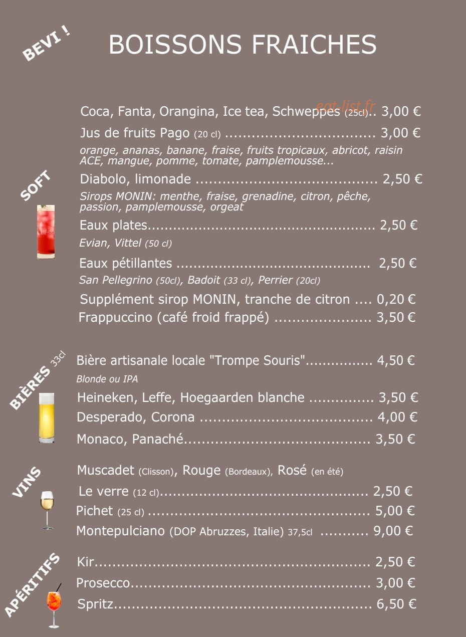 Dolce Caffè — carte page 4