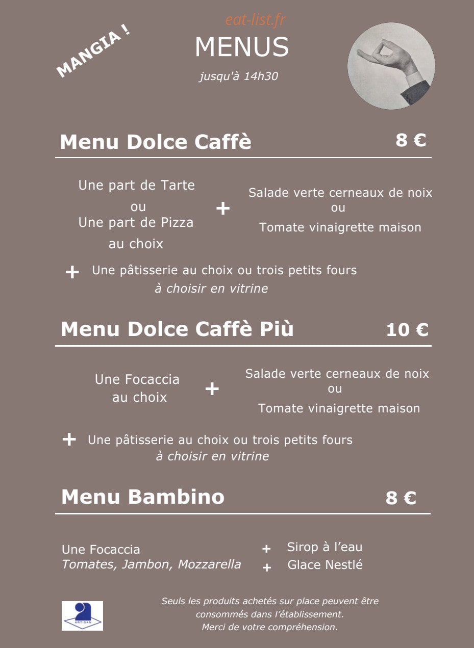 Dolce Caffè — carte page 5