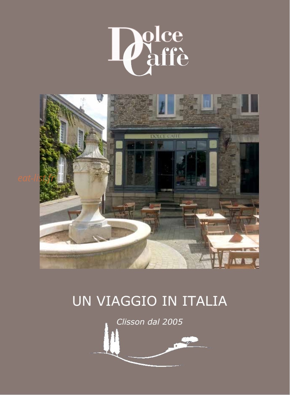 Dolce Caffè — carte page 1