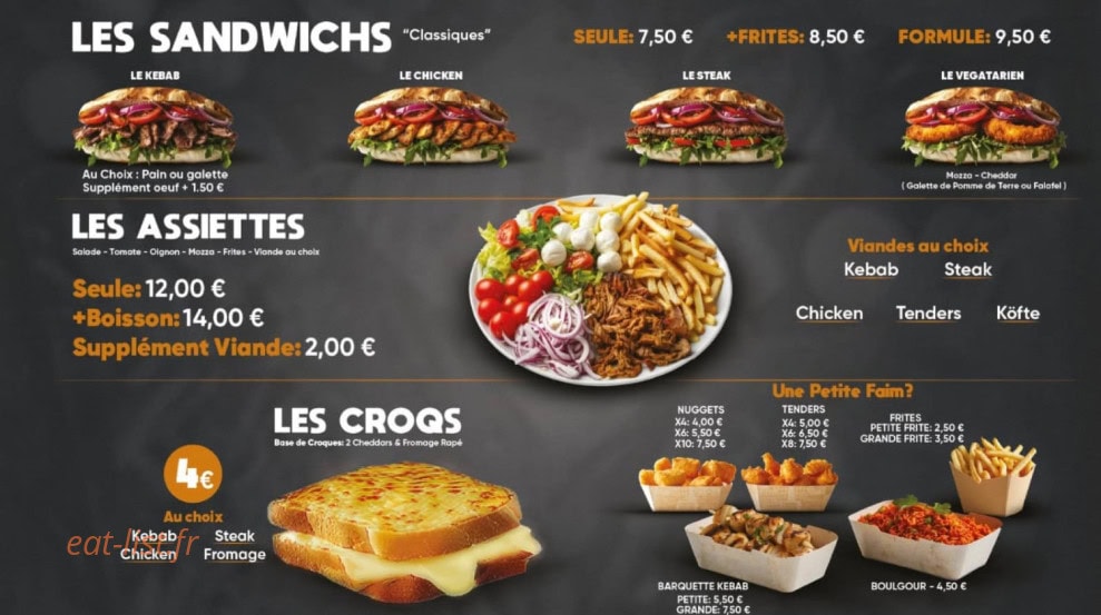 Kebab Les Halles — carte page 3