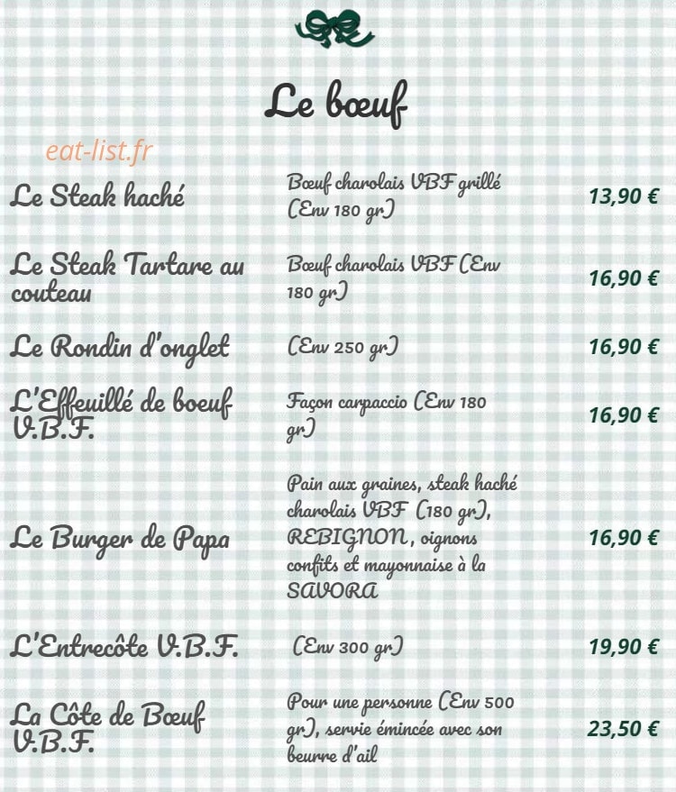 La Brasserie de Papa — carte page 6