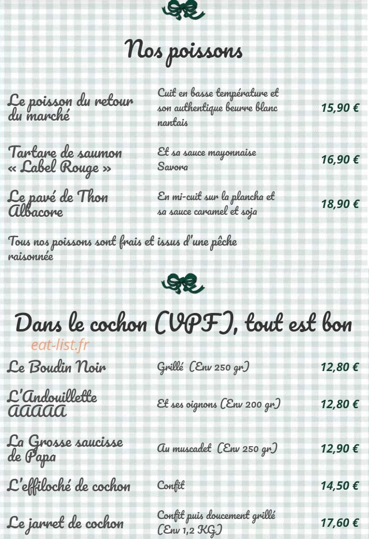 La Brasserie de Papa — carte page 5