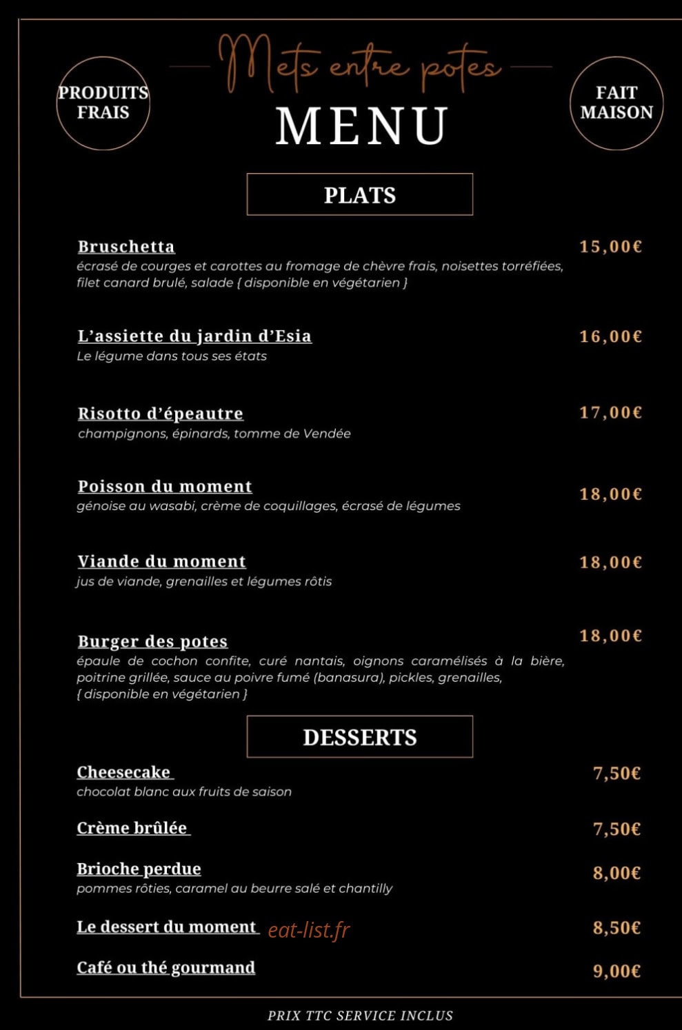 Mets entre potes — carte page 1