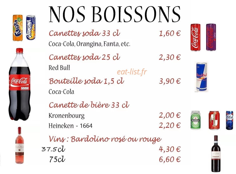 Pizza'a la maison — carte page 4