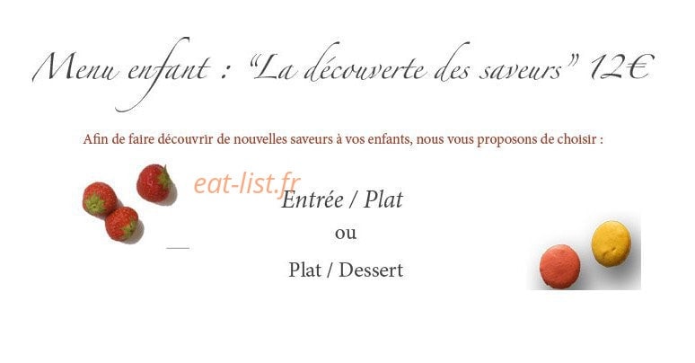 Restaurant de la Vallée — carte page 2